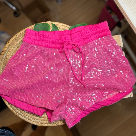 Victorias Secret PINK SEQUINED SHORTS Swimsuit Coverup EUC XS - Picture 8 of 8